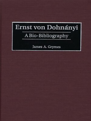 cover image of Ernst von Dohnányi